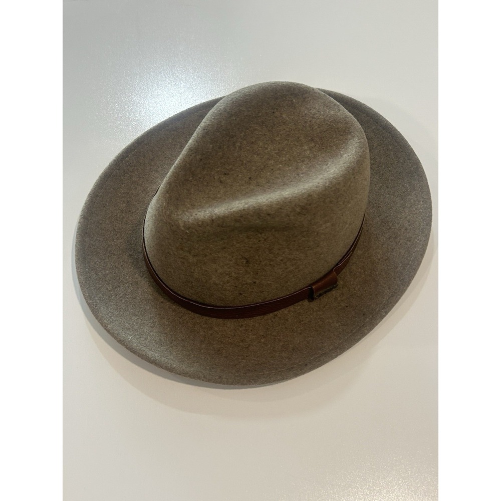 Orvis Crushable Packable Water Repellent Wool Felt Fedora Hat Large Made USA - Picture 5 of 9